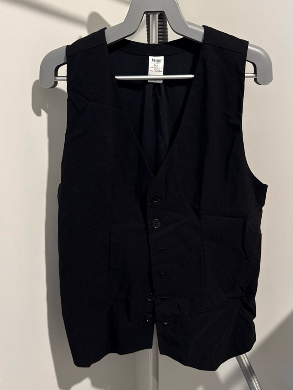balera Black Classic Button Vest